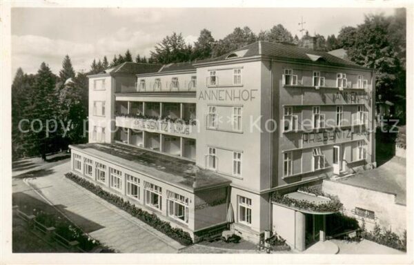 Bad Graefenberg Schlesien Lazne Jesenik CZ Annenhof Aussenansicht