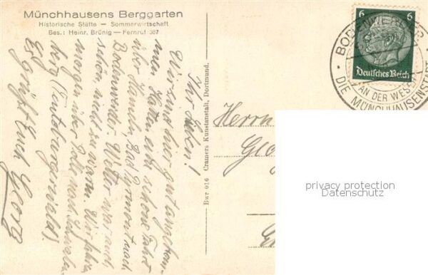 Bodenwerder Blick v. Muenchhausens Berggarten a. sein Geburtshaus – Bild 2