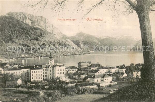 Gmunden Salzkammergut Gesamtansicht