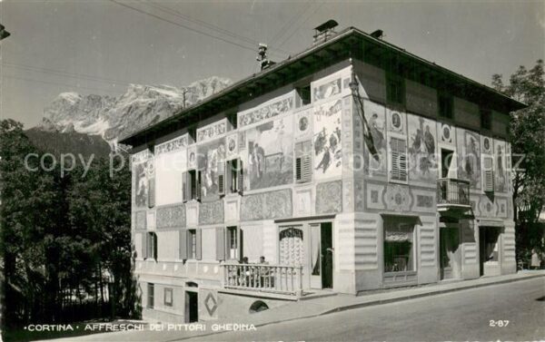 Cortina d Ampezzo Affreschi dei Pittori Ghedina