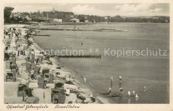 Eckernfoerde Ostseebad Strandkoerbe