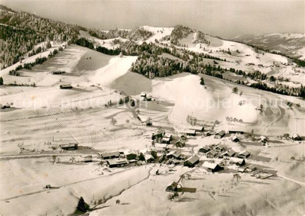 Steibis Fliegeraufnahme Wintersportplatz Gesamtansicht Winter