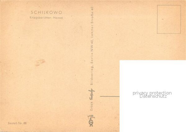 Schilkowo Schelkowo Schtscholkowo RU Kriegsberichter Hensel Kuenstlerkarte – Bild 2