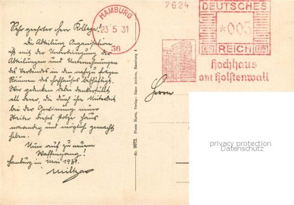 Hamburg Hochhaus d. Deutschnationalen Handlungsgehilfen-Verbandes – Bild 2