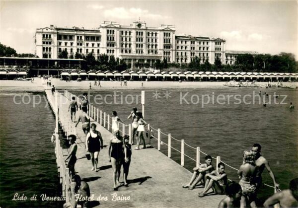 Lido di Venezia Hotel des Bains Bade-Steg