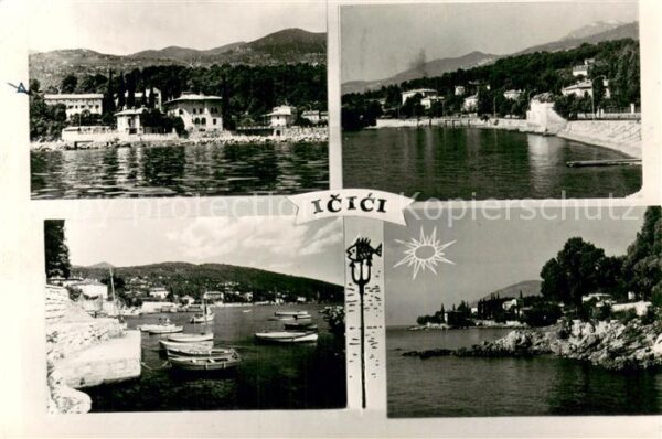 Icici Abbazia Croatia Teilansichten Kueste Strand