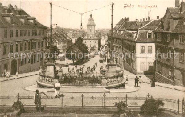 Gotha  Thueringen Hauptmarkt