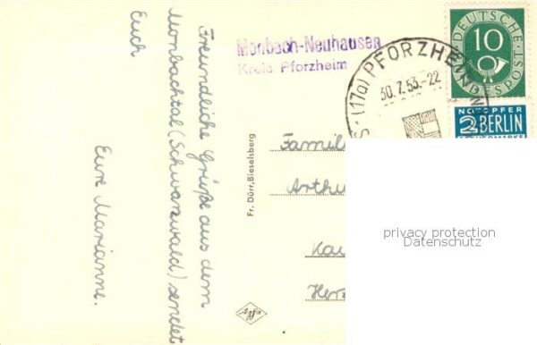 Monbach-Neuhausen Enzkreis Waldpartie mit Ferienheim – Bild 2
