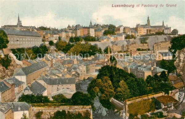 Luxembourg  Luxemburg et Faubourg du Grund