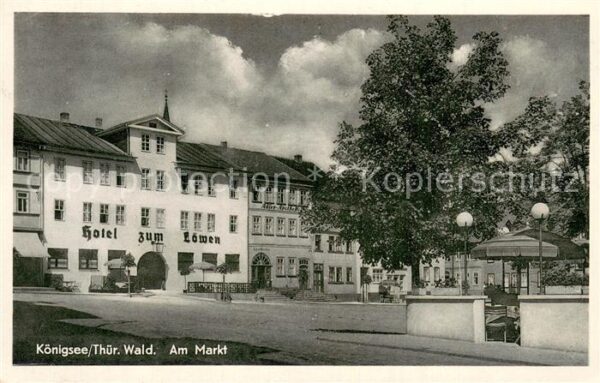 Koenigsee Thueringen Am Markt Hotel zum Loewen