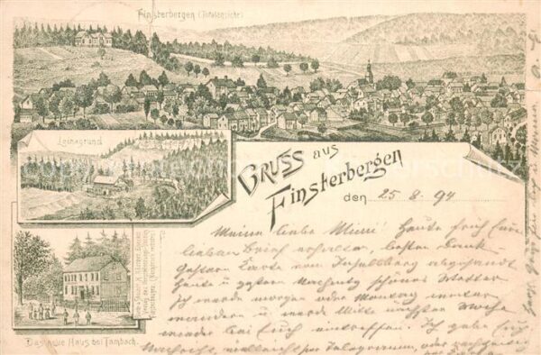 Finsterbergen Panorama Leinagrund Neues Haus bei Tambach