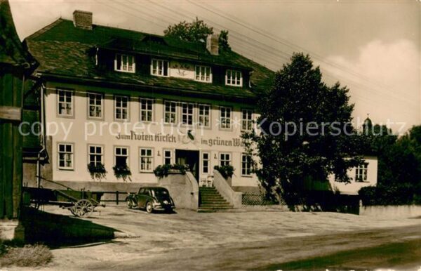 Hoheneiche Saalfeld Gasthaus Zum Roten Hirsch im gruenen Wald