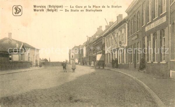 Wervicq La Gare et la Place de la Station