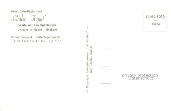 Brabant Hotel Cafe Restaurant Chalet Royal – Bild 2