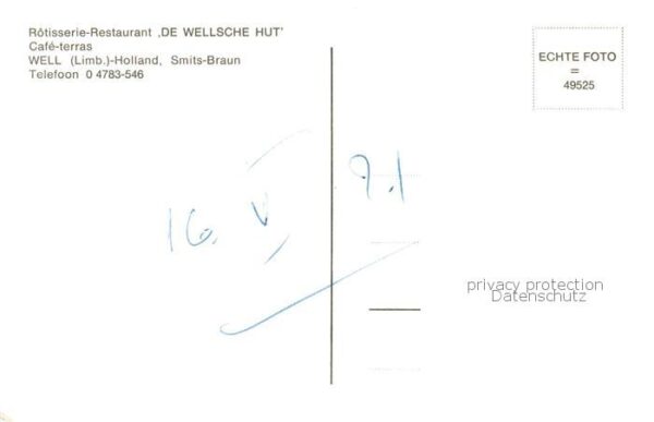 Well Limburg NL Rotisserie Restaurant De Wellsche Hut Cafe terras – Bild 2