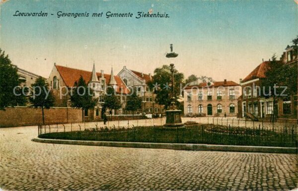 Leeuwarden NL Gevangenis met Gemeente Ziekenhuis