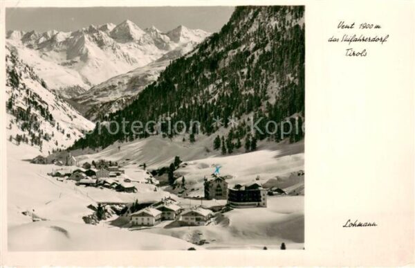 Vent  Tirol AT Winterpanorama