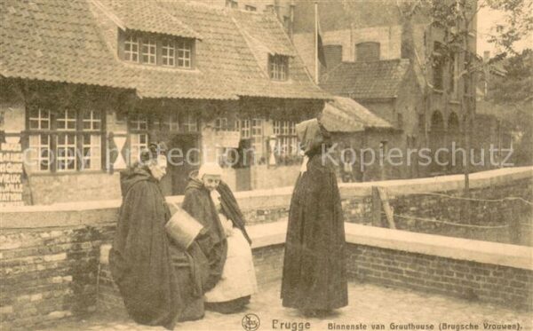 Brugge Bruges Flandern Binnenste van Gruuthuuse Brugsche Vrouwen