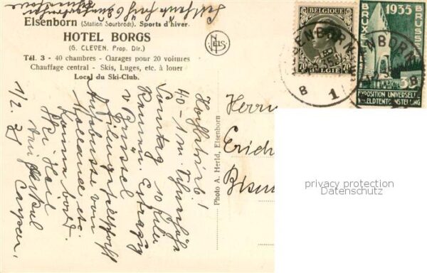 Elsenborn Belgie Hotel Borgs – Bild 2