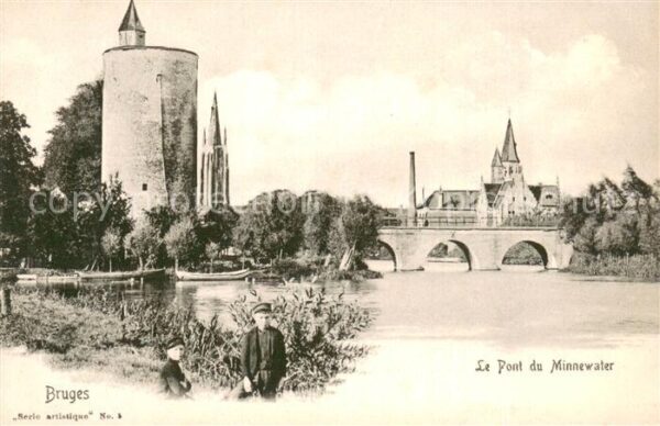 Bruges BRUGGE Belgie Le Pont du Minnewater