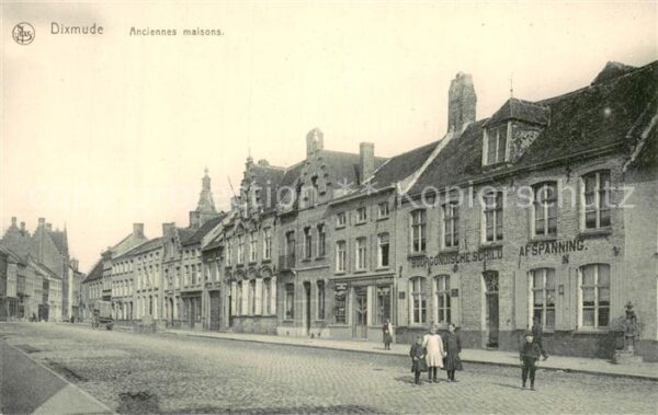 Dixmude Diksmuide Belgie Anciennes maisons
