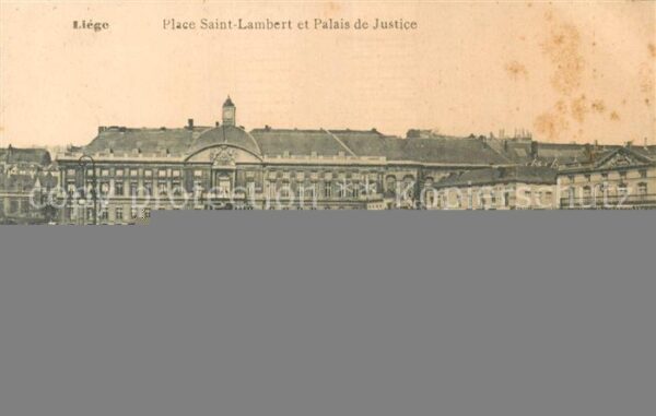 Liege Luettich Place Saint Lambert et Palais de Justice