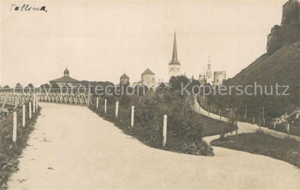 Tallinn Estonia Teilansicht mit Kirchen