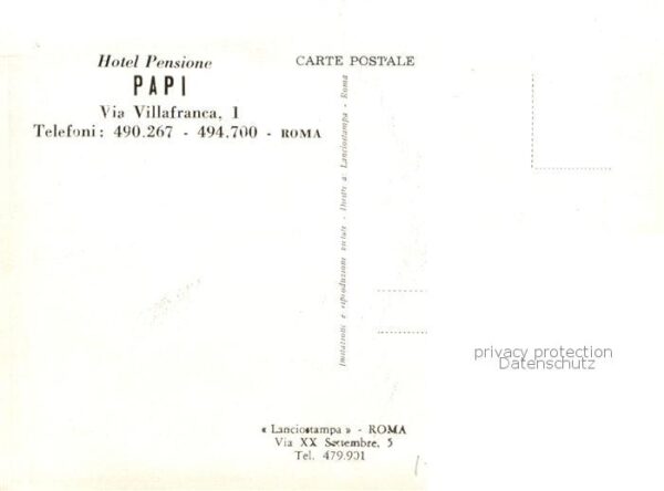 Roma Rom Hotel Pension Papi – Bild 2