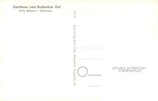 Haltingen Panorama mit Kirche Gasthaus Badischer Hof Landstrasse – Bild 2