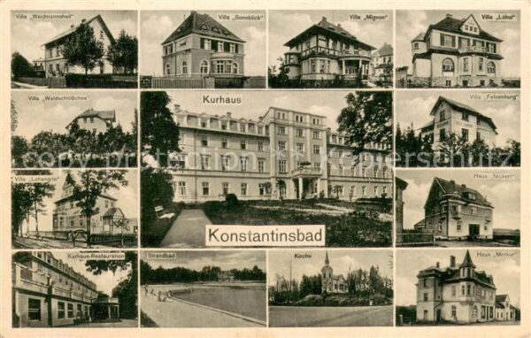 Konstantinsbad Konstantinovy Lazne CZ Kurhaus Villen
