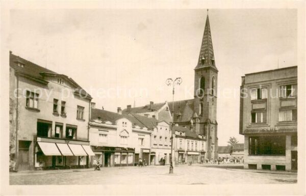 Kralupy Nad Vltavou CZ Marktplatz Kirche