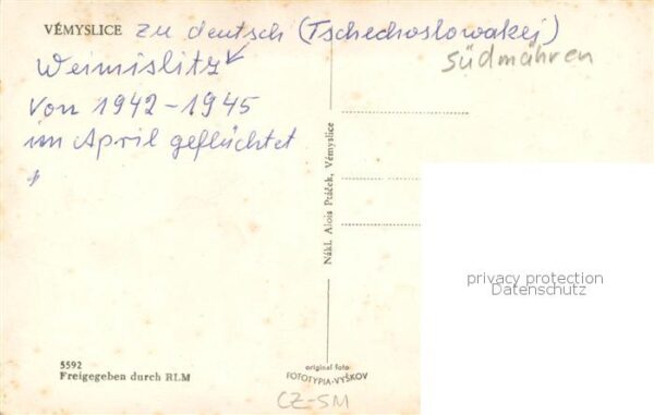Vemyslice Moravsky Krumlov CZ Ortszentrum – Bild 2