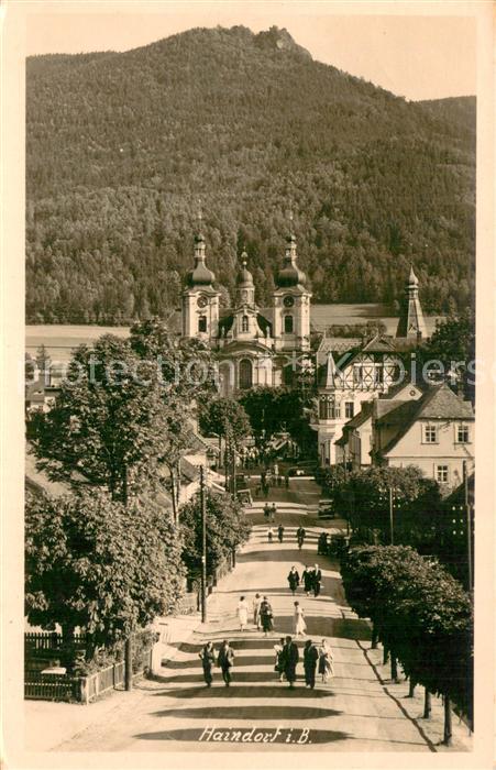 Haindorf Hejnice CZ Blick zur Kirche