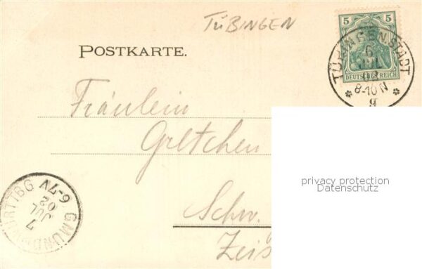 Tuebingen Hotel Gaststaette Kuenstlerkarte – Bild 2