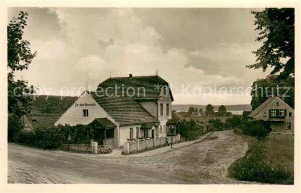 Diensdorf-Radlow Gaststaette Zur alten Fischerhuette Handabzug