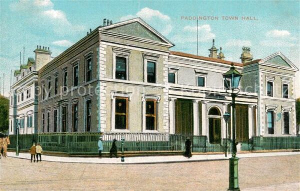 Paddington London UK Town Hall Illustration