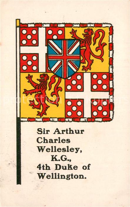 Wellington  UK Somerset Flag Sir Arthur Charles Wellesley K. G. 4th Duke of Well