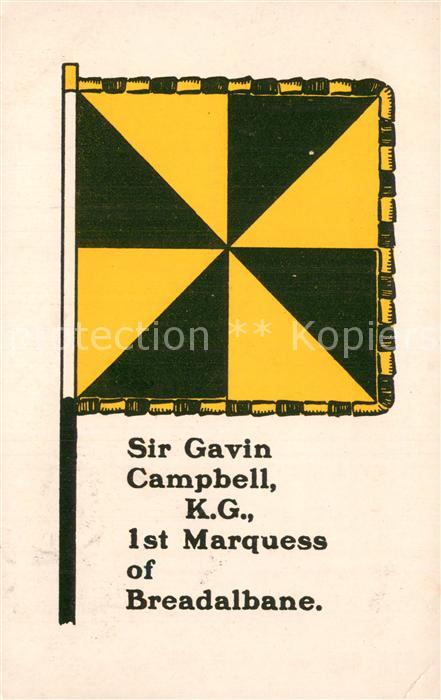 Breadalbane UK Flag Sir Gavin Campbell K. G. 1st Marquess of Breadalbane
