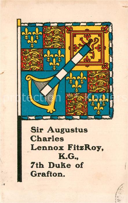 Grafton  UK Flag Sir Augustus Charles Lennox FitzRoy K. G. 7th Duke of Grafton