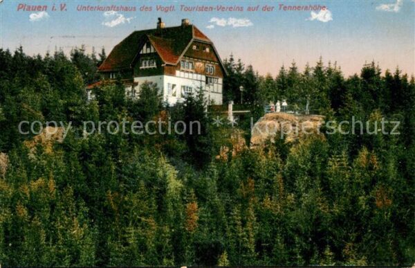 Plauen  Vogtland Unterkunftshaus des Vogtl Touristen Vereins auf der Tennerahoeh
