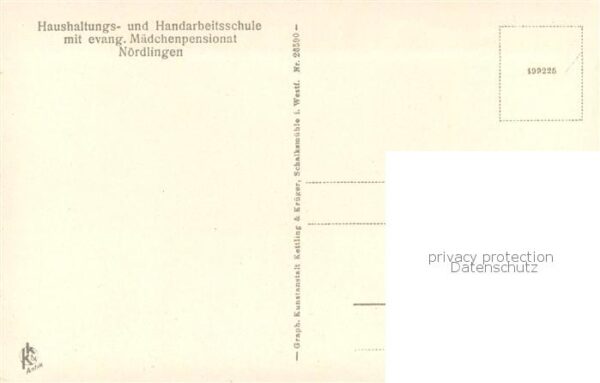 Noerdlingen Haushaltungs und Handarbeitsschule Ev Maedchenpensionat Handarbeitsu – Bild 2