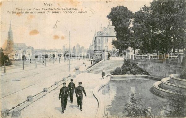 Metz Missouri Partie am Prinz Friedrich Karl Denkmal
