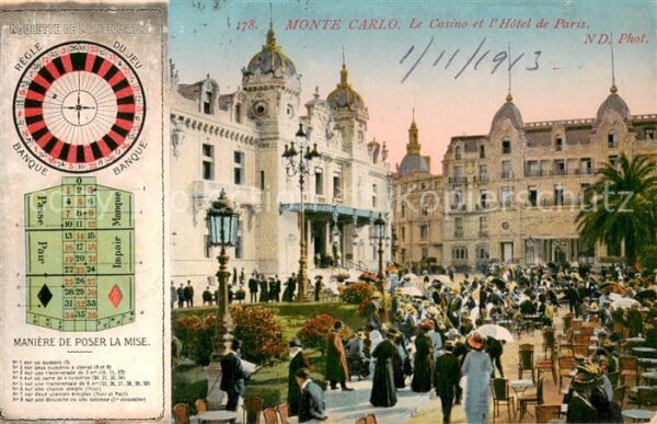 Monte-Carlo Monaco Le Casino et l’Hotel de Paris