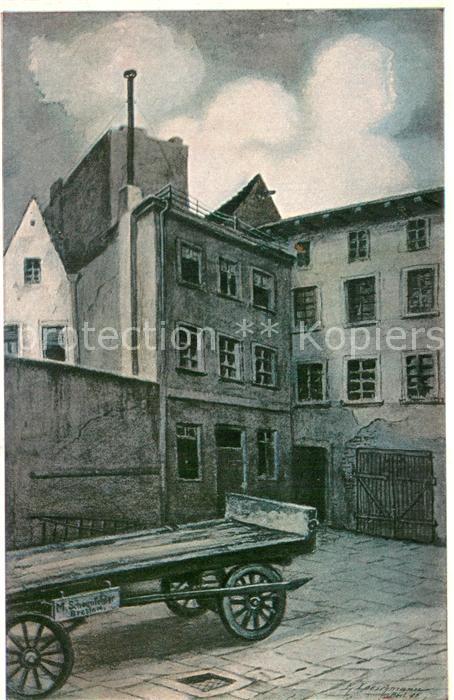 Breslau Niederschlesien Hof 2 mit den Zimmern von Wohlfahrt v Fink Baumann etc