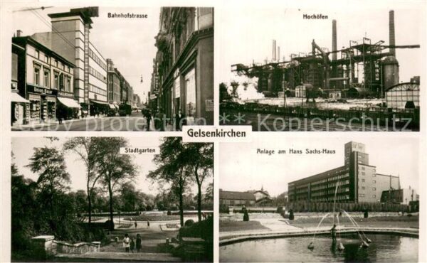 Gelsenkirchen Bahnhofstrasse Hochoefen Stadtgarten Anlage am Hans Sachs Haus