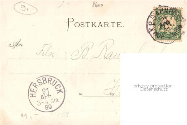 Bamberg Rathaus Kuenstlerkarte – Bild 2
