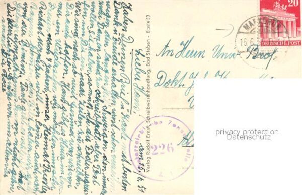 Bad Steben Kurhotel Zensur-Stempel – Bild 2