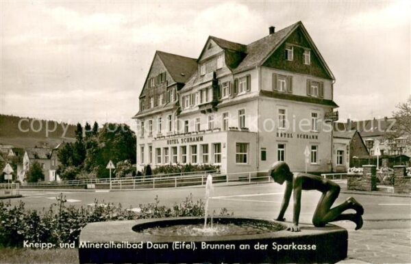 Daun Eifel Brunnen an der Sparkasse Hotel Schramm Kneipp- und Mineralheilbad