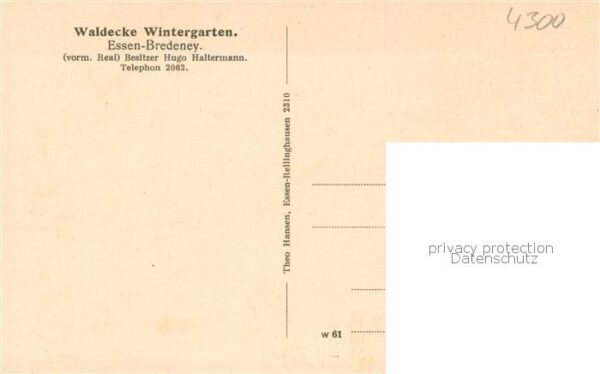 Bredeney Waldecke Wintergarten – Bild 2