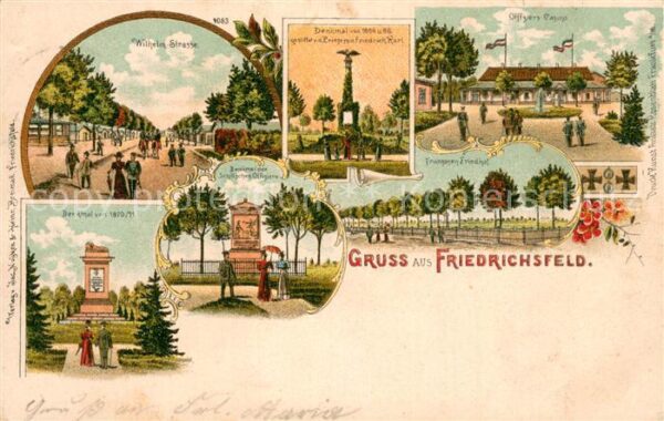 Friedrichsfeld  Truppenuebungsplatz Voerde Wilhelm Strasse Denkmal von 1864 Offi